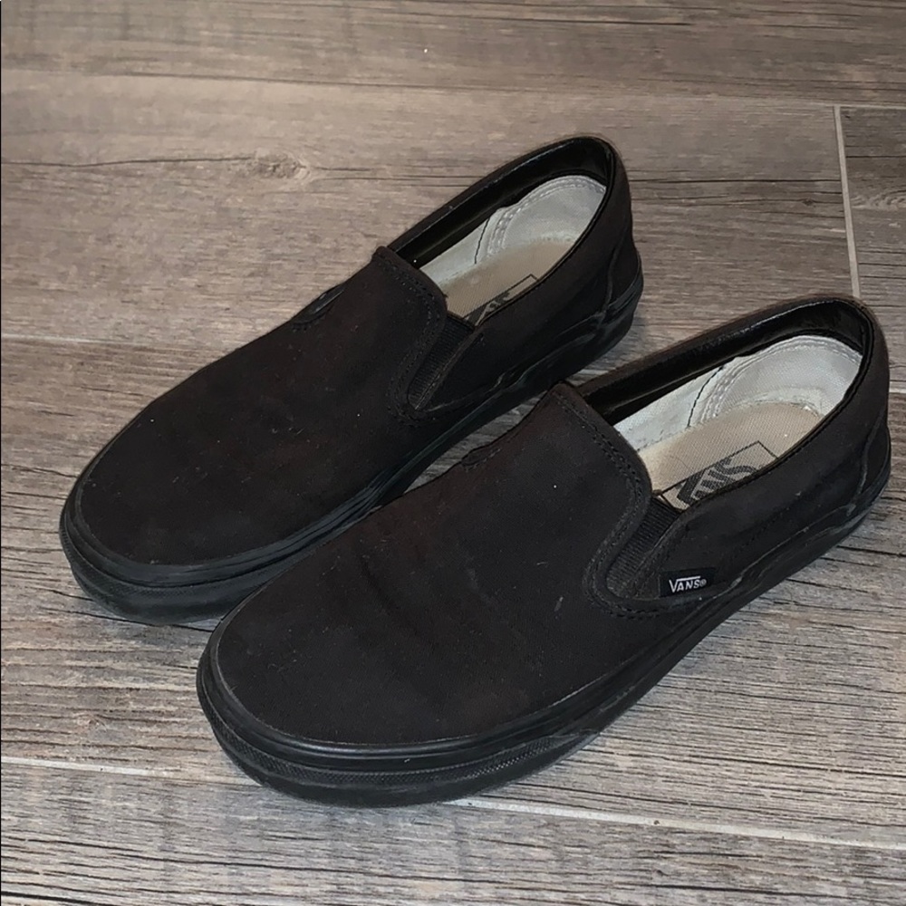 Black slip on vans